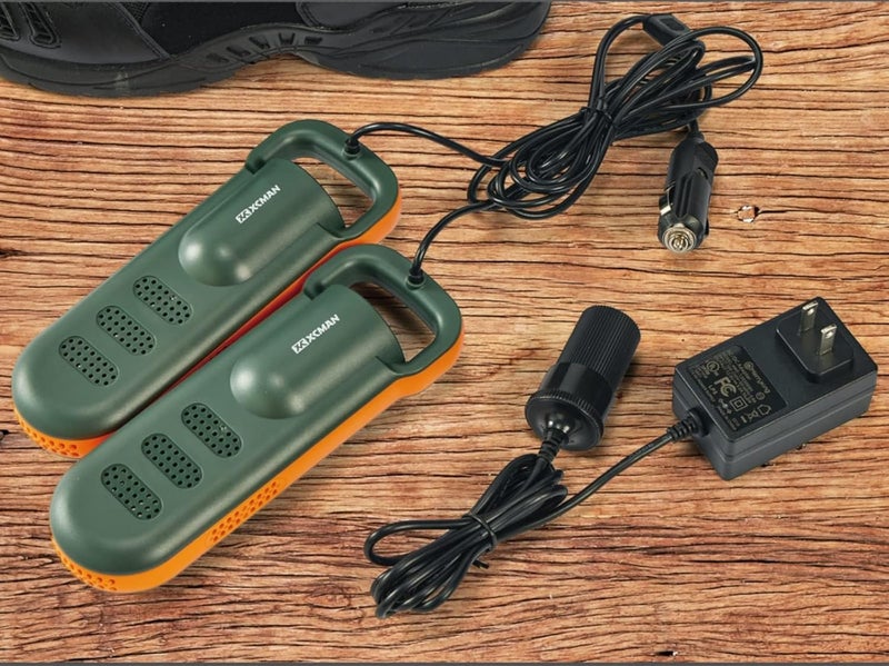 XCMAN Portable Shoe Dryers and Boot Dryer，Boot dryer for winter Boots, Work Boots, Rain Boots, Tennis Shoes, Ski Boot Liners,With integrated fan and heater-Ultra Silent | 12V DC/AC Converter| US Plug - Image 2